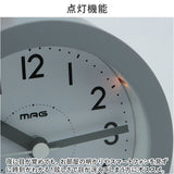 置き時計 アナログ おしゃれ 通販 手のひらサイズの目覚まし時計 MAG T-640 ルント 置時計 時計 目覚まし時計 めざまし時計 めざましとけい アラームクロック 見やすい 寝室 かわいい