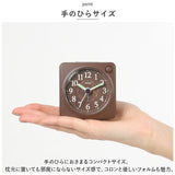 MAG 電子音 目覚まし時計 置き時計 ミニ 通販 置時計 目覚まし 時計 クロック 小型 木目 ナチュラル インテリア 机 机上 棚 テーブル 寝室 ベッド ミニモク おしゃれ
