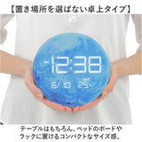 置き時計 おしゃれ デジタル LED 通販 MAG T-791 時計 温度 カレンダー LED時計 置時計 デジタル時計 インテリア時計 星 宇宙 夜でも見える 夜間減光 シンプル リビング 居間 寝室