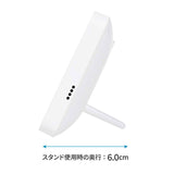 無線LAN時計 mag T801 通販 ノア精密 デジタル時計 湿度計 温度計 カレンダー時計 デジタル温度計 デジタル湿度計 デジタル置時計 デジタル置き時計 置き掛け兼用 おきかけ両用 大きい