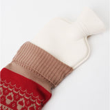 湯たんぽ お湯 0.5L 通販 TALVI ゆたんぽ 現代百貨 A70 かわいい おしゃれ カバー付き 防寒 暖かい 注水式 小さめ 冬 あったか 秋 冷え 防寒グッズ ニットカバー 温活 電気不要 キャンプ