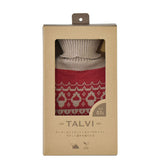 湯たんぽ お湯 0.5L 通販 TALVI ゆたんぽ 現代百貨 A70 かわいい おしゃれ カバー付き 防寒 暖かい 注水式 小さめ 冬 あったか 秋 冷え 防寒グッズ ニットカバー 温活 電気不要 キャンプ