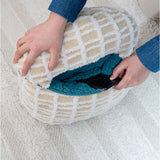 クッション 通販 フットインクッション 足入れクッション 足元クッション フィットクッション あったか 暖かい あったかグッズ 就寝 リビング ソファ 防寒 寒さ対策 持ち運び テレワーク