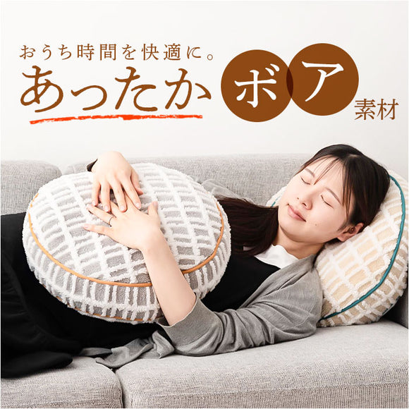 クッション おしゃれ 通販 円形クッション 丸型クッション フロアクッション シンプル お洒落 かわいい カジュアル 円形 丸方 持ち運び テレワーク おうち時間 オフィス リビング