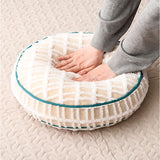 クッション おしゃれ 通販 円形クッション 丸型クッション フロアクッション シンプル お洒落 かわいい カジュアル 円形 丸方 持ち運び テレワーク おうち時間 オフィス リビング