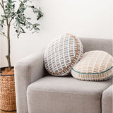 クッション おしゃれ 通販 円形クッション 丸型クッション フロアクッション シンプル お洒落 かわいい カジュアル 円形 丸方 持ち運び テレワーク おうち時間 オフィス リビング