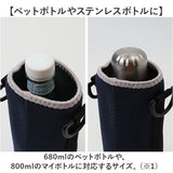 ボトルカバー 通販 水筒カバー 水筒用ボトルケース 水筒ケース 水筒ケースショルダー ペットボトルケース 自立するボトルカバー スタンディングボトルカバー 約800ml ショルダー 手持ち