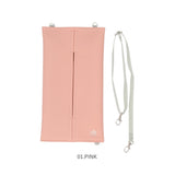 ティッシュカバー tente 通販 ソフトパックティッシュケース ティッシュホルダー 吊り下げ ショルダー長さ調整可能 壁掛け 縦型 横型 車内 ベビーカー ぶら下げ リビング おしゃれ