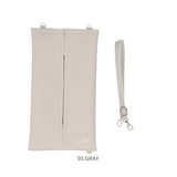 ティッシュカバー tente 通販 ソフトパックティッシュケース ティッシュホルダー 吊り下げ ショルダー長さ調整可能 壁掛け 縦型 横型 車内 ベビーカー ぶら下げ リビング おしゃれ