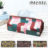 tente テンテ ティッシュボックスカバー 通販 ティッシュケース ティッシュホルダー ボックスティッシュケース 箱ティッシュカバー 布 置き型 おしゃれ リビングルーム 車内 お部屋