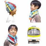 ニット帽 キッズ 通販 鉄マフぼう マフラー 2WAY 鉄道 電車 新幹線 男の子 ニットワッチ 防寒対策 かわいい 可愛いおしゃれ ビーニー ニットマフラー 防寒グッズ 女の子