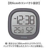 温湿度計 デジタル時計 MAG TH106 通販 ノア精密 湿度計 温度計 マグネット 室温計 小型 置き時計 置時計 デジタル デジタル温度計 デジタル湿度計 掛け時計 掛時計 電池式 コイン電池