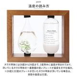 茶谷産業 温度計 ストームグラス 通販 温度計＆ストームグラス 置物 卓上 オブジェ 飾り オーナメント デコレーション サイエンス 科学 ブラウン おしゃれ かわいい ギフト 贈り物