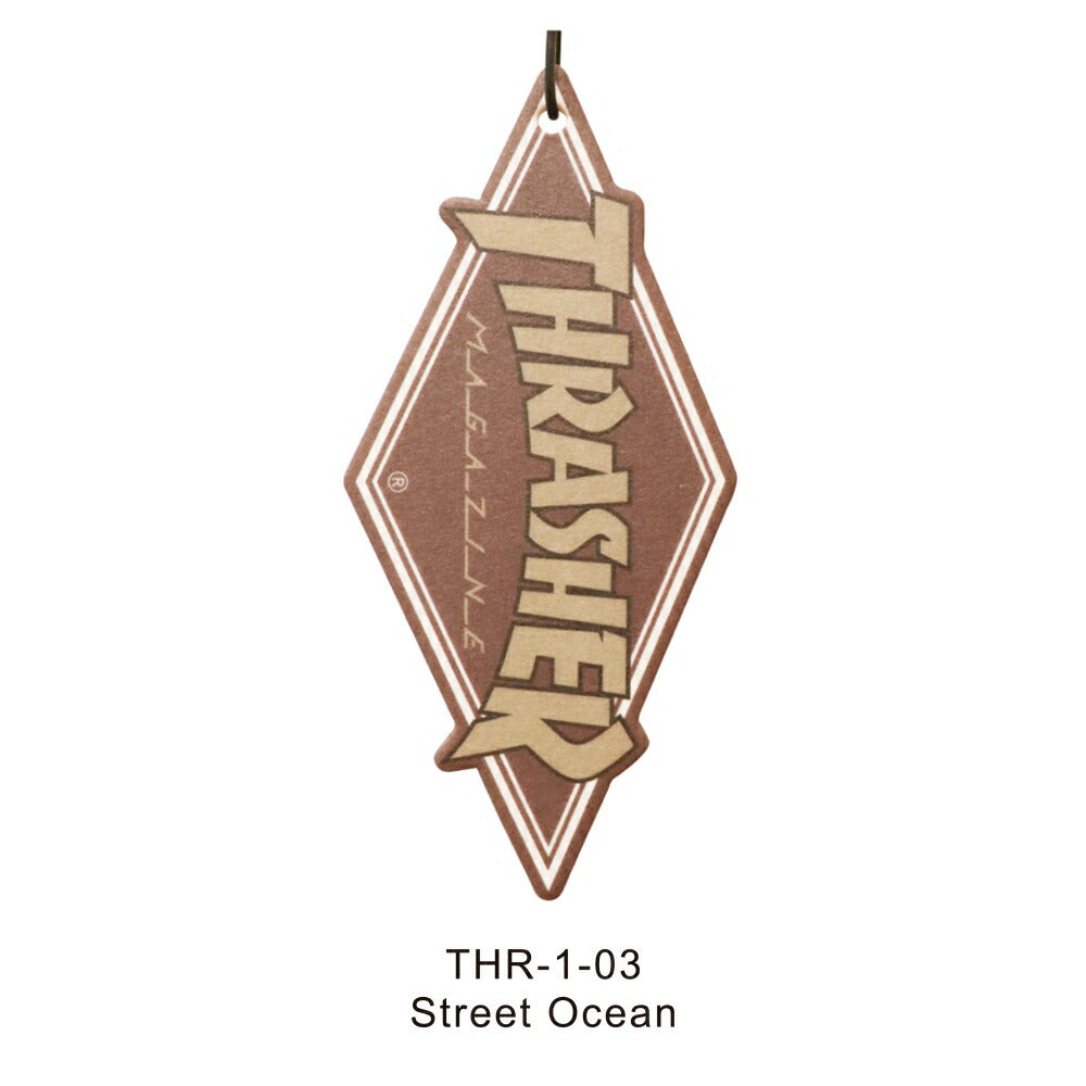 芳香剤 吊り下げ 通販 ストリートオーシャン エアフレッシュナー エアーフレッシュナー THRASHER スラッシャー ペーパーフレグランス ルームフレグランス フレグランス 吊り下げ式 消臭