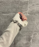 ブレスレット レディース 太め 通販 マンテルブレスレット チェーンブレスレット 腕輪 チェーン 女性 シルバー ごつめ ボリューム おしゃれ カジュアル シンプル かわいい