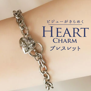 ブレスレット ハート 通販 レディース ハートブレスレット チェーンブレスレット マンテルブレスレット アクセサリー アクセ Diamond Hearts ダイヤモンドハーツ ハートチャーム かわいい
