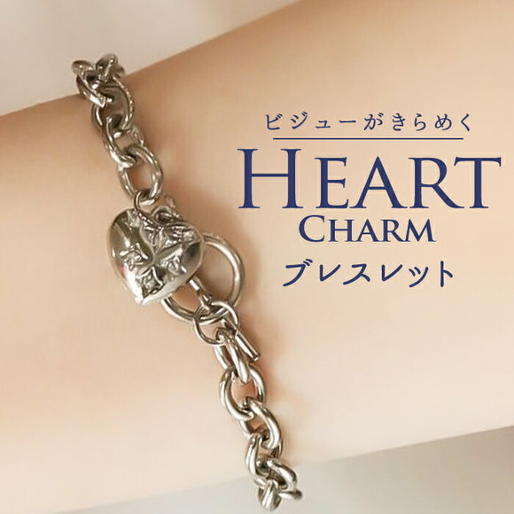 ブレスレット ハート 通販 レディース ハートブレスレット チェーンブレスレット マンテルブレスレット アクセサリー アクセ Diamond Hearts ダイヤモンドハーツ ハートチャーム かわいい