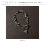 ブレスレット ハート 通販 レディース ハートブレスレット チェーンブレスレット マンテルブレスレット アクセサリー アクセ Diamond Hearts ダイヤモンドハーツ ハートチャーム かわいい