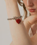 ブレスレット ハート 通販 レディース ハートブレスレット チェーンブレスレット マンテルブレスレット アクセサリー アクセ Diamond Hearts ダイヤモンドハーツ ハートチャーム かわいい