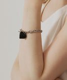ブレスレット ハート 通販 レディース ハートブレスレット チェーンブレスレット マンテルブレスレット アクセサリー アクセ Diamond Hearts ダイヤモンドハーツ ハートチャーム かわいい