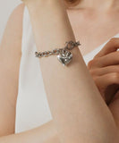 ブレスレット ハート 通販 レディース ハートブレスレット チェーンブレスレット マンテルブレスレット アクセサリー アクセ Diamond Hearts ダイヤモンドハーツ ハートチャーム かわいい