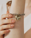 ブレスレット ハート 通販 レディース ハートブレスレット チェーンブレスレット マンテルブレスレット アクセサリー アクセ Diamond Hearts ダイヤモンドハーツ ハートチャーム かわいい