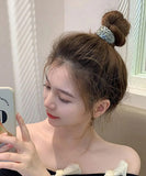 Diamond Hearts ヘアゴム カーブ 通販 髪どめ 髪留め 髪ゴム 髪飾り ヘアーアクセサリー ヘアアクセサリー レディース 大人 スタイリッシュ ヘアアレンジ レディースアクセサリー