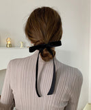 リボン ヘアクリップ ２本セット 通販 ダイヤモンドハーツ har-0040 Diamond Hearts ヘアアクセサリー レディース 大きめ ヘアアクセ 髪留め 上品 ベロア 結婚式 大人 かわいい ブラック