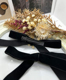 リボン ヘアクリップ ２本セット 通販 ダイヤモンドハーツ har-0040 Diamond Hearts ヘアアクセサリー レディース 大きめ ヘアアクセ 髪留め 上品 ベロア 結婚式 大人 かわいい ブラック