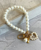 バッグチャーム 大人 おしゃれ 通販 キーチャーム スマホハンドストラップ バックチャーム キーホルダー ストラップ スマホ 手首 可愛い パール かわいい オシャレ ハート キラキラ 女性