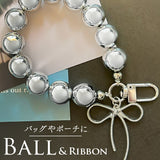 バッグチャーム 大人 おしゃれ 通販 キーチャーム スマホハンドストラップ バックチャーム キーホルダー ストラップ スマホ 手首 可愛い シルバー かわいい オシャレ リボン キラキラ