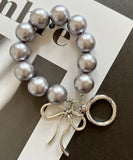 バッグチャーム 大人 おしゃれ 通販 キーチャーム スマホハンドストラップ バックチャーム キーホルダー ストラップ スマホ 手首 かわいい パール 可愛い オシャレ リボン キラキラ 女性