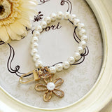 キーチャーム パール フラワー 通販 チャーム キーホルダー バッグチャーム バックチャーム かわいい 普段使い Diamond Hearts ダイヤモンドハーツ 上品 華やか 清楚 エレガント