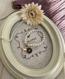 キーチャーム パール フラワー 通販 チャーム キーホルダー バッグチャーム バックチャーム かわいい ブラックフラワー Diamond Hearts ダイヤモンドハーツ 上品 華やか エレガント