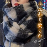 マフラー レディース 大きめ 柔らかい 通販 ストール 大判 大判ストール チェック柄 チェックマフラー フリンジマフラー 襟巻き 衿巻き えりまき ボリューム ふわふわ 女性 女子 高校生