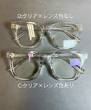 伊達メガネ おしゃれ レディース 通販 伊達眼鏡 小顔 ファッショングラス クリアメガネ 大きい サイズ 眼鏡 めがね メガネ 大きいフレーム 大きめ ビッグフレーム 太フレーム