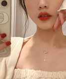 ネックレス レディース シンプル 通販 ペンダント ジュエリー レディースアクセサリー 月 星 大人 かわいい おしゃれ 可愛い オシャレ 大人っぽい カジュアル ムーンスターネックレス