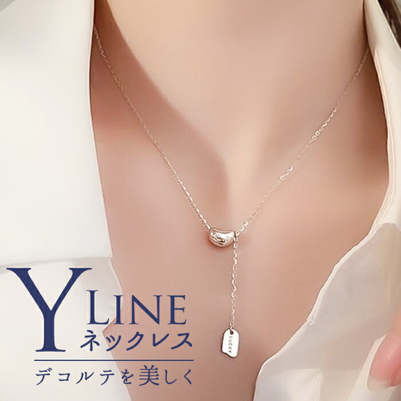 ネックレス レディース シンプル 通販 ペンダント レディースジュエリー レディースアクセサリー Y字 おしゃれ 大人 かわいい 可愛い オシャレ 大人っぽい シルバー Y字ネックレス