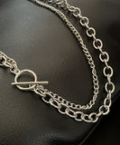 ネックレス 2連 通販 ダイヤモンドハーツ nec-0250 Diamond Hearts アクセサリー チェーン 二連 シンプル レディース メンズ 女性 おしゃれ かわいい ブランド ギフト プレゼント