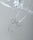 ネックレス レディース シンプル 通販 ダイヤモンドハーツ nec-0350 Diamond Hearts アクセサリー リボン 女性 細い 首輪 おしゃれ かわいい 大人 上品 ギフト プレゼント ブランド 彼女