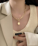 ネックレス レディース シンプル 通販 ペンダント ジュエリー コインネックレス レディースアクセサリー 大人 かわいい おしゃれ 可愛い オシャレ 大人っぽい ゴールド