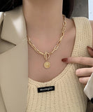 ネックレス レディース シンプル 通販 ペンダント ジュエリー コインネックレス レディースアクセサリー 大人 かわいい おしゃれ 可愛い オシャレ 大人っぽい ゴールド