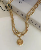 ネックレス レディース シンプル 通販 ペンダント ジュエリー コインネックレス レディースアクセサリー 大人 かわいい おしゃれ 可愛い オシャレ 大人っぽい ゴールド