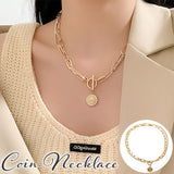 ネックレス レディース シンプル 通販 ペンダント ジュエリー コインネックレス レディースアクセサリー 大人 かわいい おしゃれ 可愛い オシャレ 大人っぽい ゴールド
