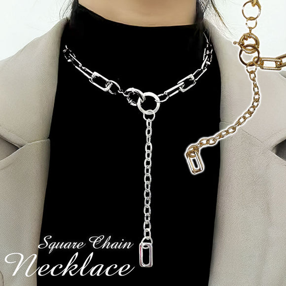 ネックレス チェーン 太め 通販 ダイヤモンドハーツ nec-0370 Diamond Hearts アクセサリー レディース チェーンネックレス スクエアチェーン ネックレスチェーン 女性 メンズ プレゼント