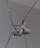 ネックレス レディース シンプル 通販 ペンダント ジュエリー レディースアクセサリー リボン 大人 可愛い かわいい おしゃれ オシャレ 大人っぽい カジュアル リボンネックレス nec-038