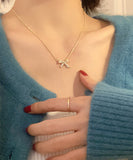 ネックレス レディース シンプル 通販 ペンダント ジュエリー レディースアクセサリー リボン 大人 可愛い かわいい おしゃれ オシャレ 大人っぽい カジュアル リボンネックレス nec-038