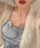 ネックレス レディース シンプル 通販 ペンダント ジュエリー レディースアクセサリー シルバー 大人 かわいい おしゃれ 可愛い オシャレ 大人っぽい カジュアル バタフライネックレス