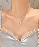 ネックレス レディース シンプル 通販 ペンダント ジュエリー レディースアクセサリー シルバー リボン 大人 おしゃれ 可愛い かわいい オシャレ 大人っぽい バタフライリボンネックレス