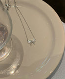 ネックレス レディース シンプル 通販 ペンダント ジュエリー レディースアクセサリー シルバー リボン 大人 おしゃれ 可愛い かわいい オシャレ 大人っぽい バタフライリボンネックレス